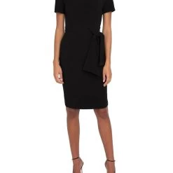 Outlet 𧨠Black Halo Harbor Sheath π Dress In Black - π© women βοΈ