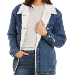 New โญ Pascale La Mode Teddy-Lined Denim Jacket - ๐ฉ women ๐คฉ