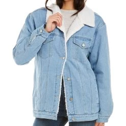 Discount 👏 Pascale La Mode Teddy-Lined Denim Jacket - 👩 women 😉